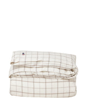 Last inn bildet i Galleri-visningsprogrammet, Lexington | Rutete sengesett i bomullsflanell | hvit/brun