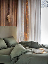 Last inn bildet i Galleri-visningsprogrammet, Høie | Harmoni | Sengesett i steinvasket sateng | Dempet grønn