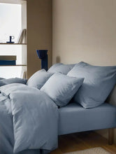 Last inn bildet i Galleri-visningsprogrammet, Høie | Harmoni | Sengesett i steinvasket sateng | Dus blå