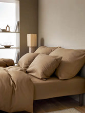 Last inn bildet i Galleri-visningsprogrammet, Høie | Harmoni | Formsydd Laken i Sateng | Gyllen Beige